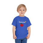 Manzana Apple and Pencil Toddler Tee Shirt by Printify