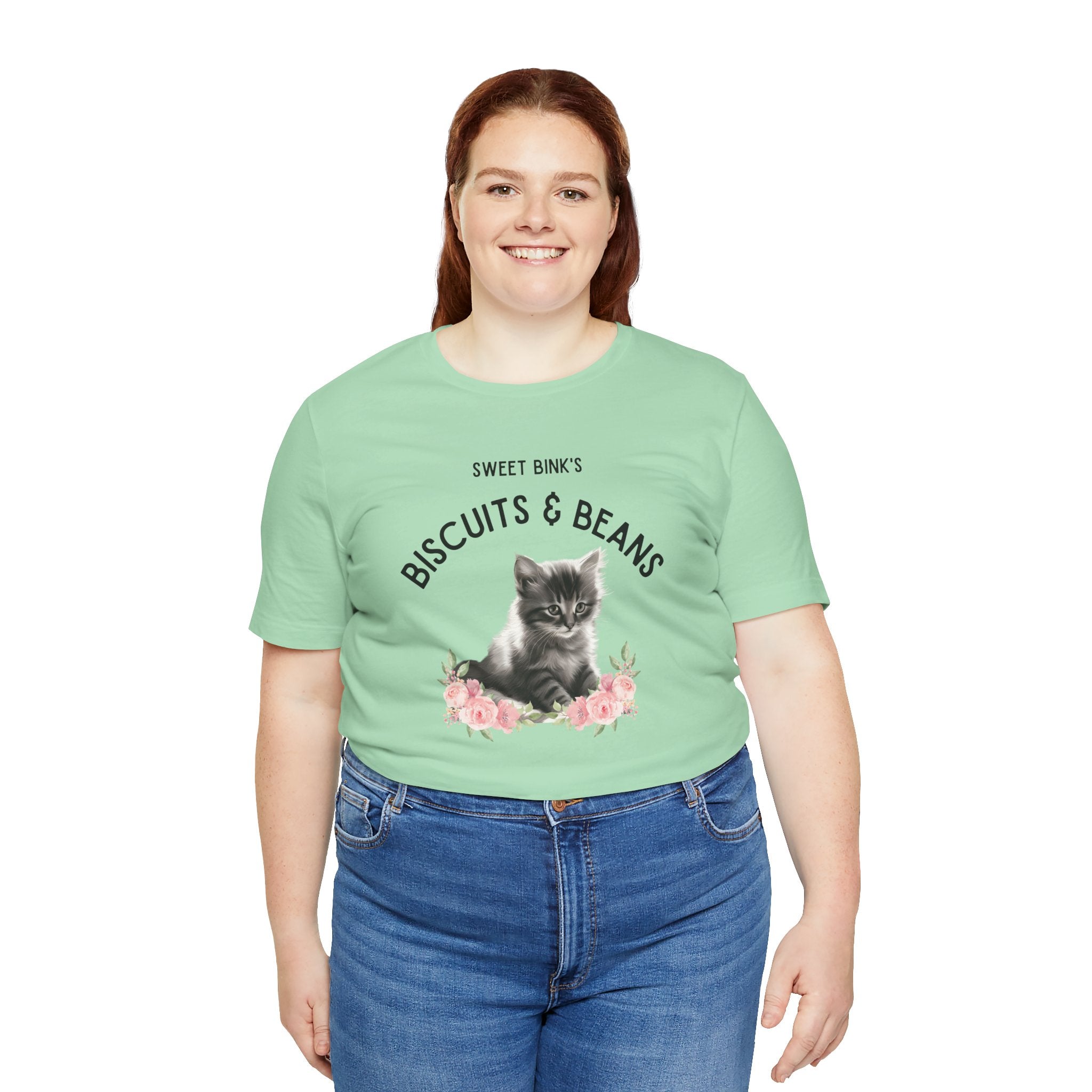 Sweet Bink's Biscuits and Beans cat tee