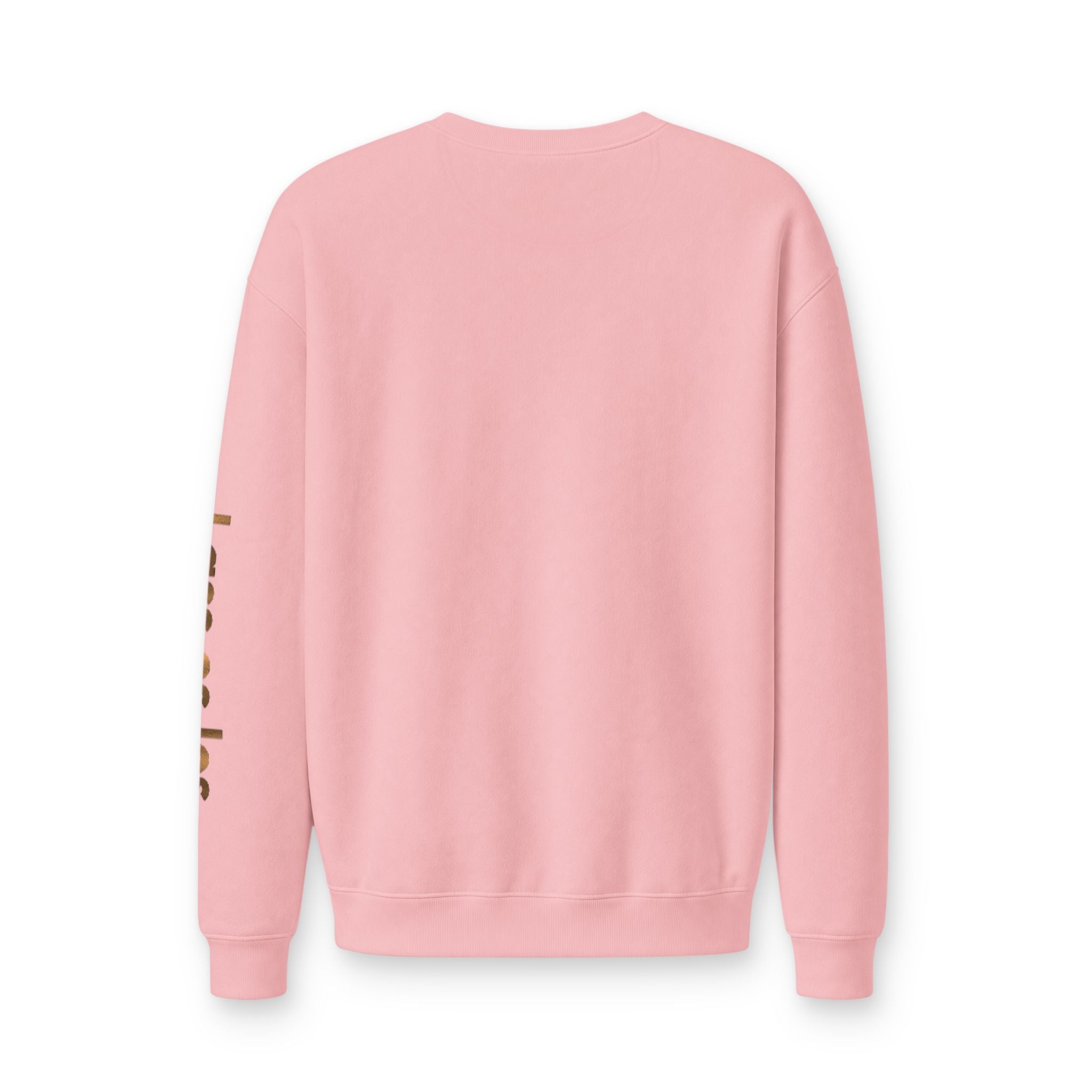 Im Hier Und Jetzt Crewneck Sweatshirt, metallic foil print German Phrase In the Here and Now, Let it go meditative phrases, Minimal Script