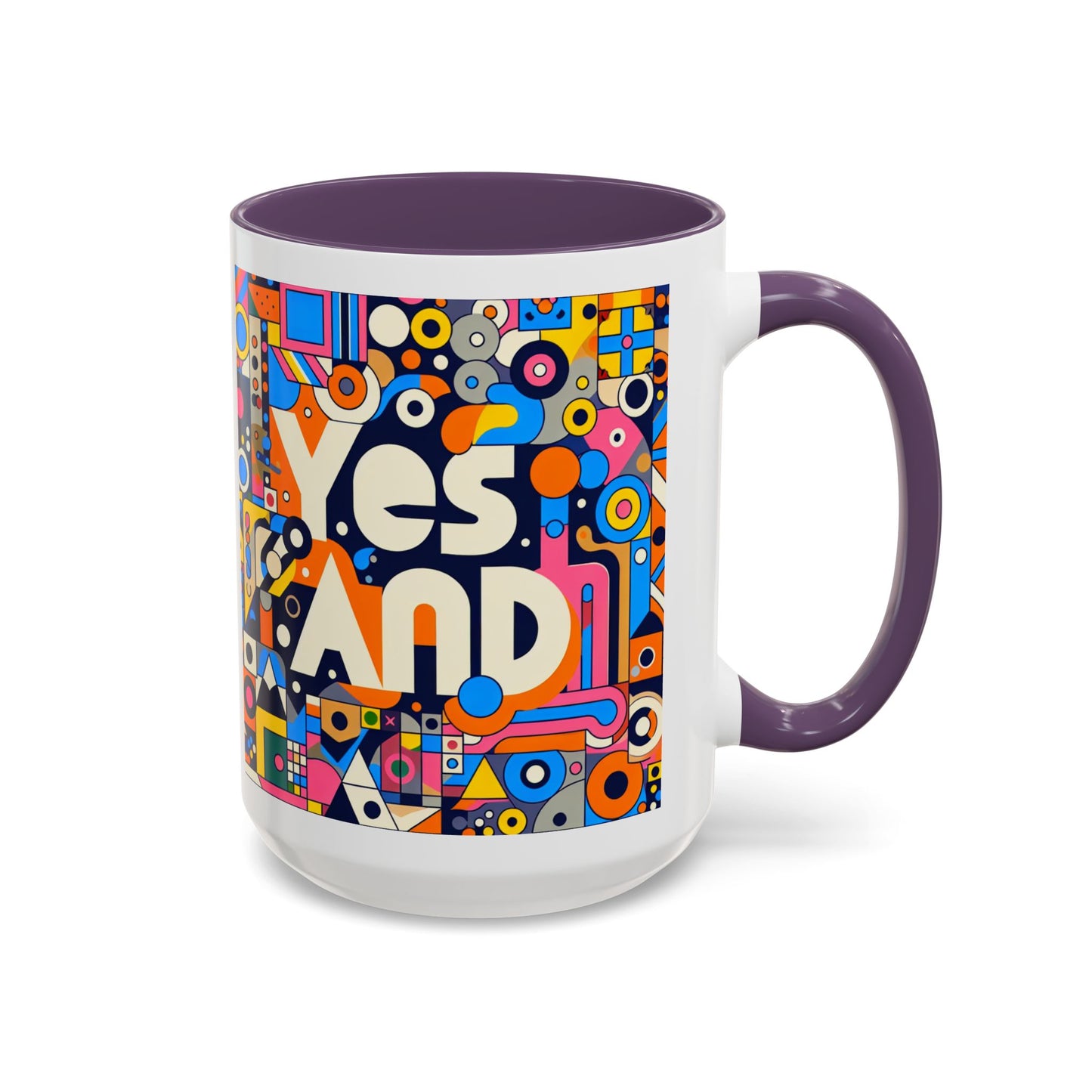 Oui, et une tasse à café avec accent d'improvisation (11, 15 oz)