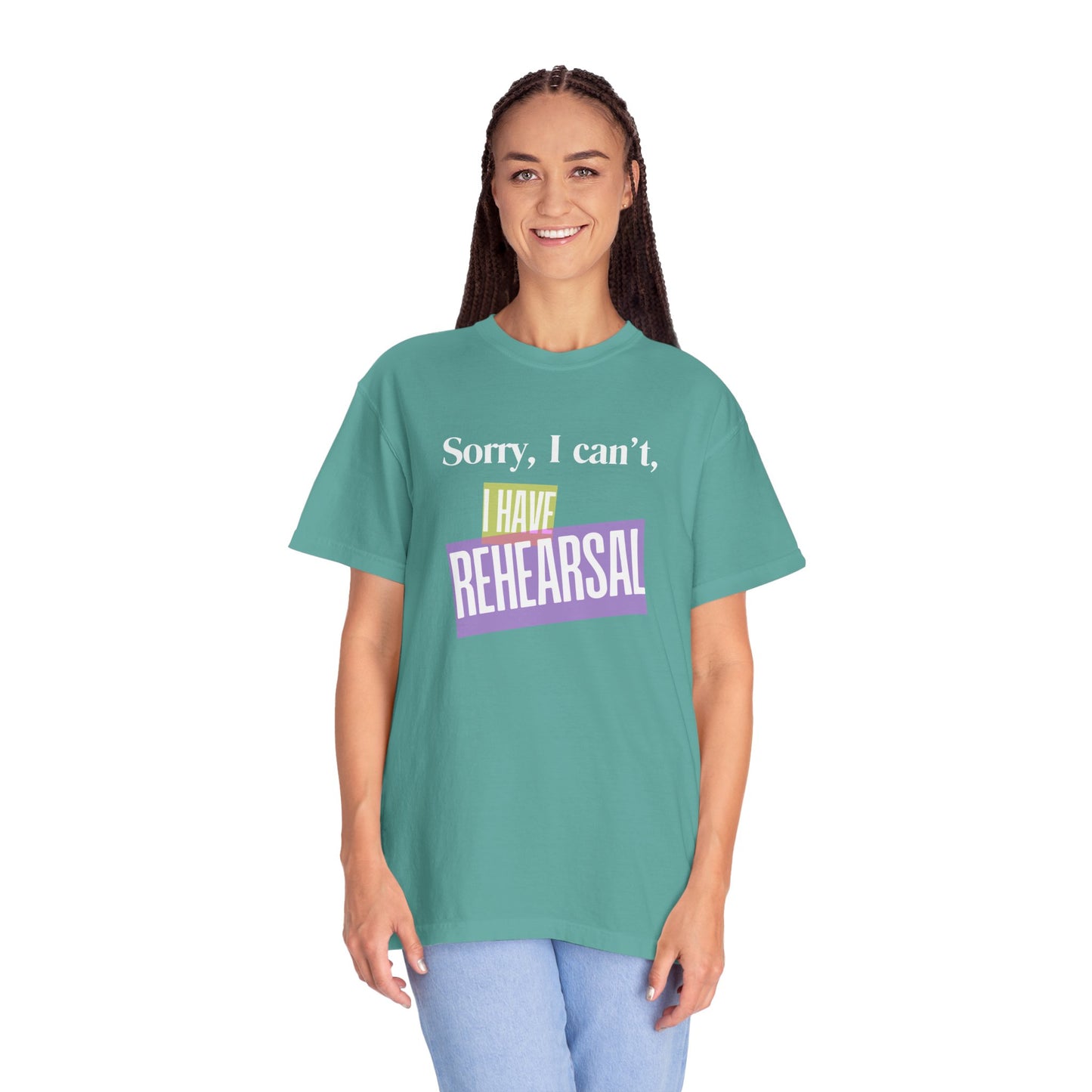 Désolé, je ne peux pas, j'ai un t-shirt Comfort Colors à répéter