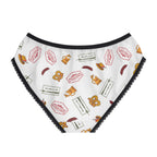 German themed women's undies, Oktoberfest Pretzel Sausage Stamp Pattern Briefs
