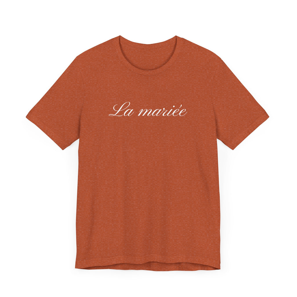 La mariée bride T-Shirt, Wedding Tee, Bridal Party Shirt - La Vie Bien - Bachelorette party - Bachelorette party French
