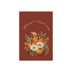 Witamy w naszym domu Polish Welcome to our Home Pumpkin Bouquet Garden Banner Fall Porch Flag