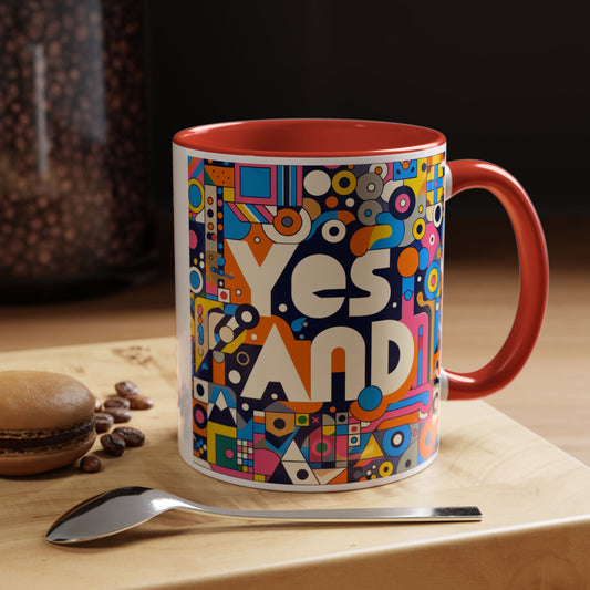 Yes, and Improv Accent Coffee Mug (11, 15oz)