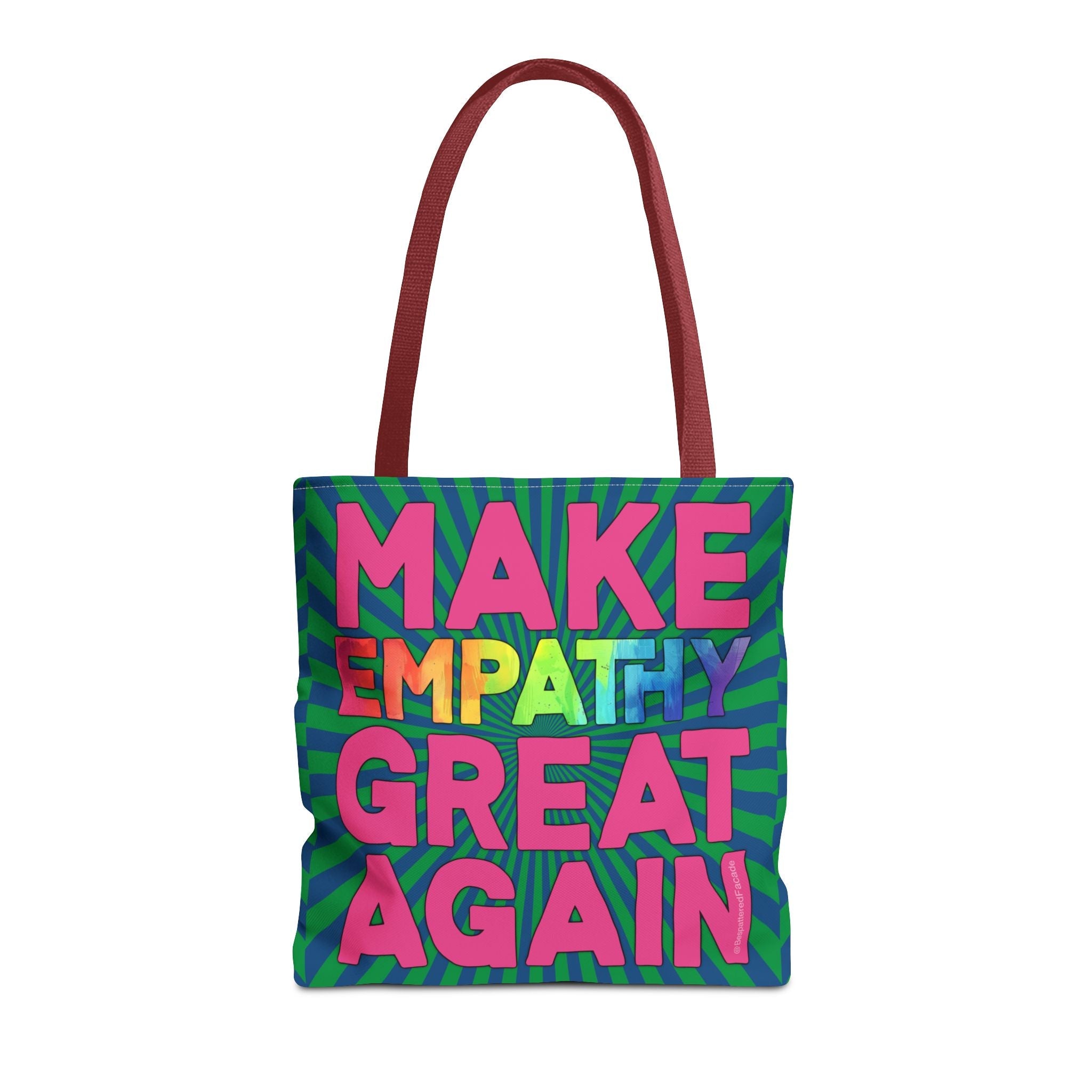 Bespattered Facade Make Empathy Great Again Eco-Friendly Carryall Tote Bag