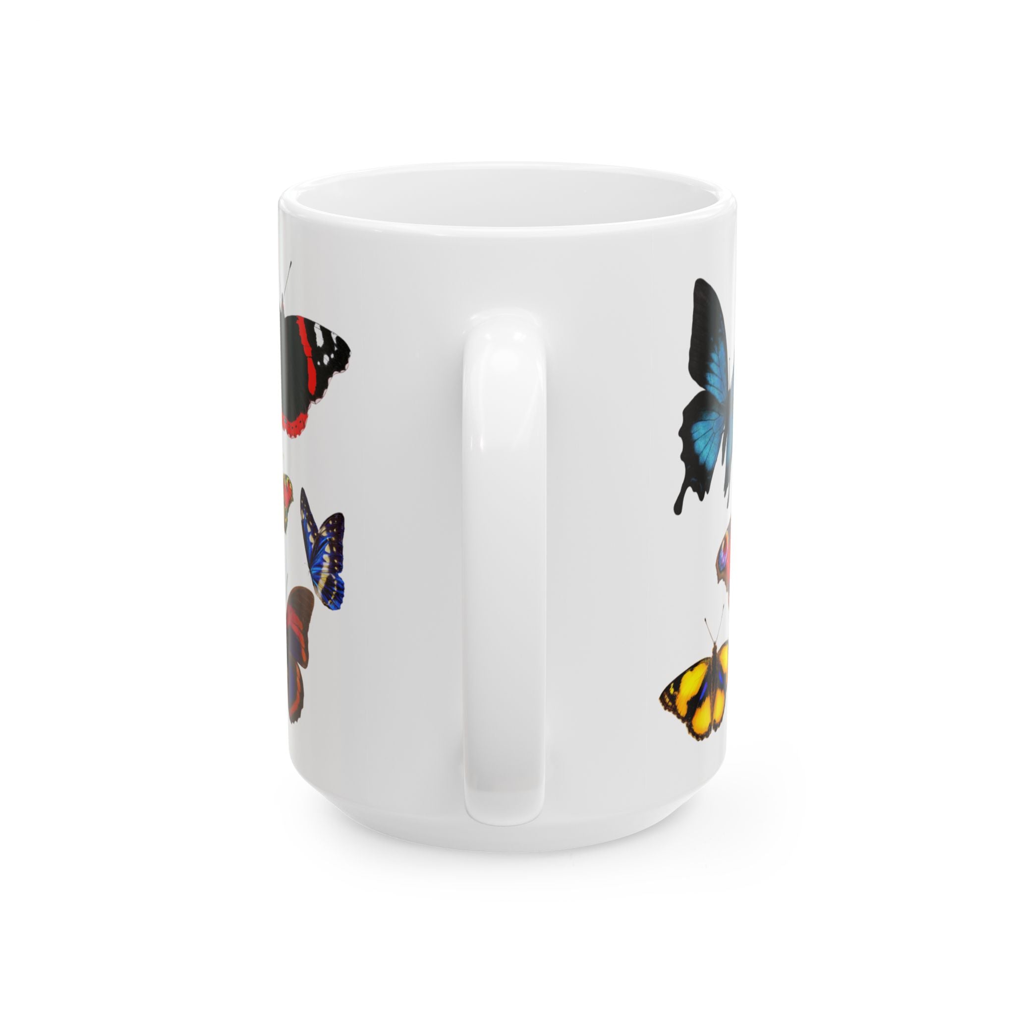 German Schmetterlinge vintage Butterfly Species Ceramic Mug — Vintage style Illustration (11oz & 15oz)