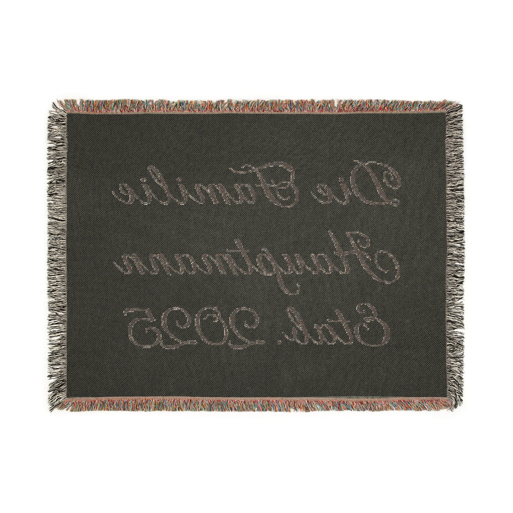 Personalisierte gewebte Familiendecke mit Namen und Jahr - La Vie Bien - custom - custom blanket - custom bride gift