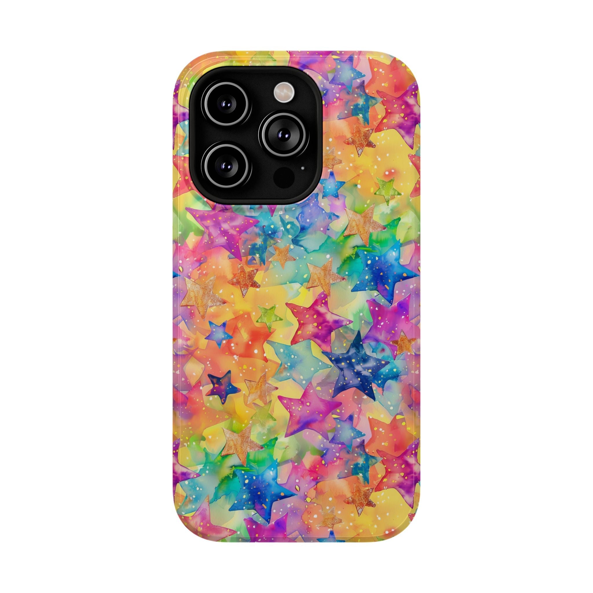 Bespattered Facade Rainbow Stars Impact-Resistant Case
