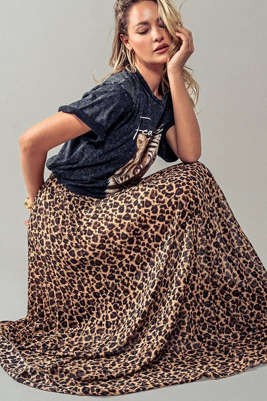Fierce Flow Leopard Skirt