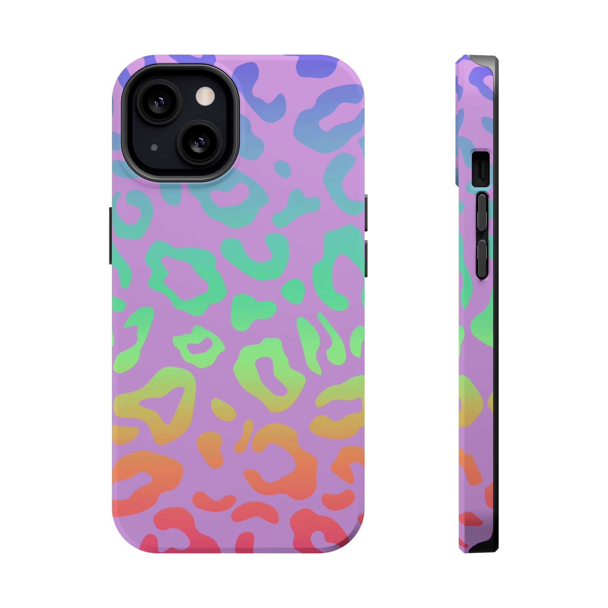 Bespattered Facade Rainbow Leopard MagSafe Tough Case