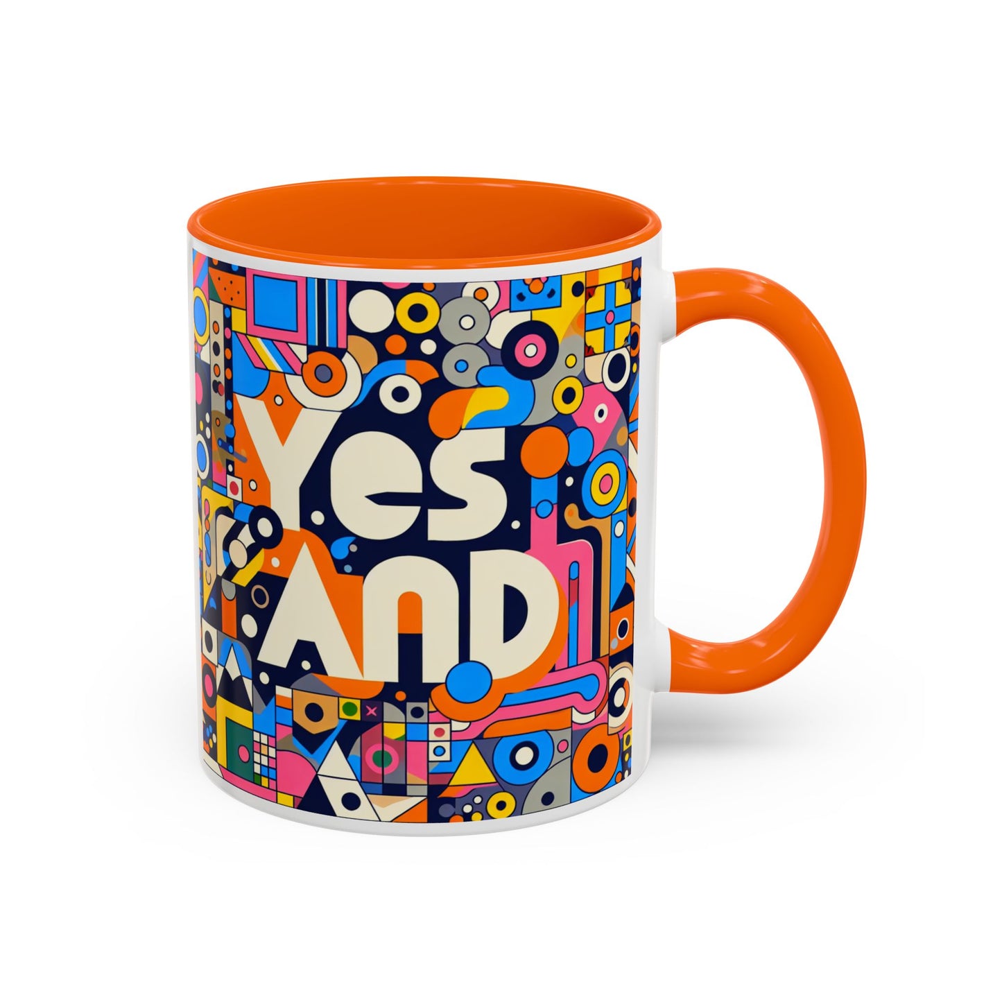 Oui, et une tasse à café avec accent d'improvisation (11, 15 oz)