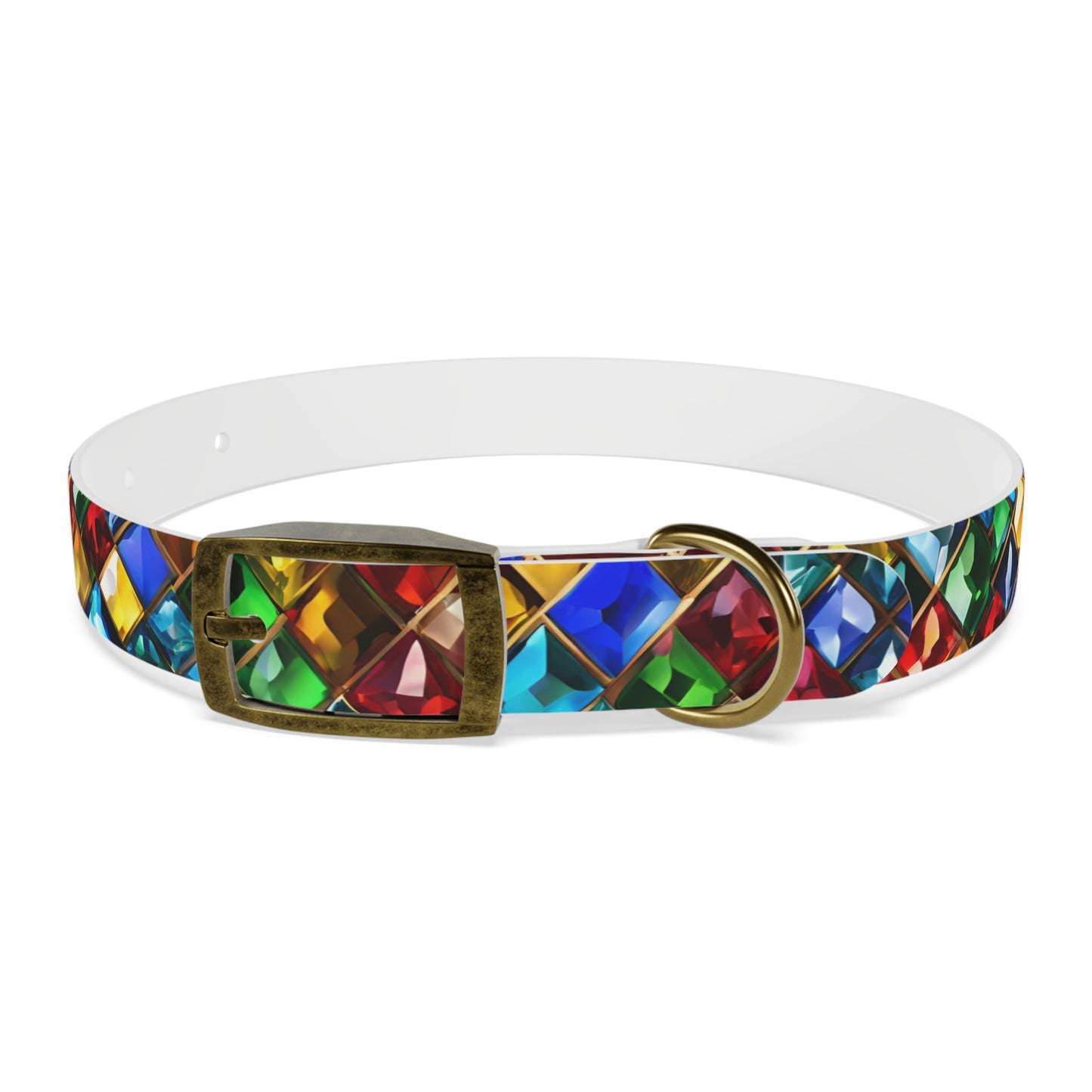Collier pour chien à imprimé bijou