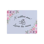 N'oubliez pas lavez les mains metal Floral Bathroom Sign by Printify