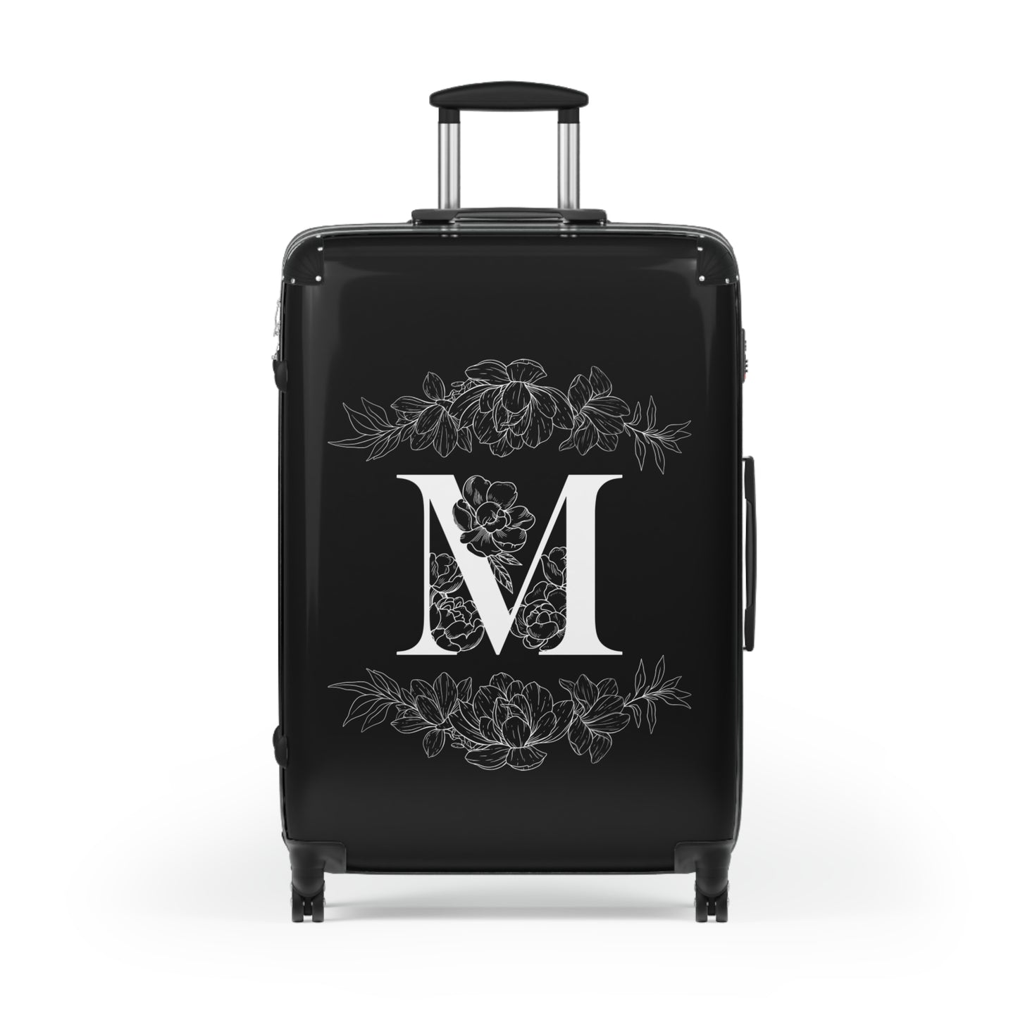 Personalized Floral Monogram Suitcase