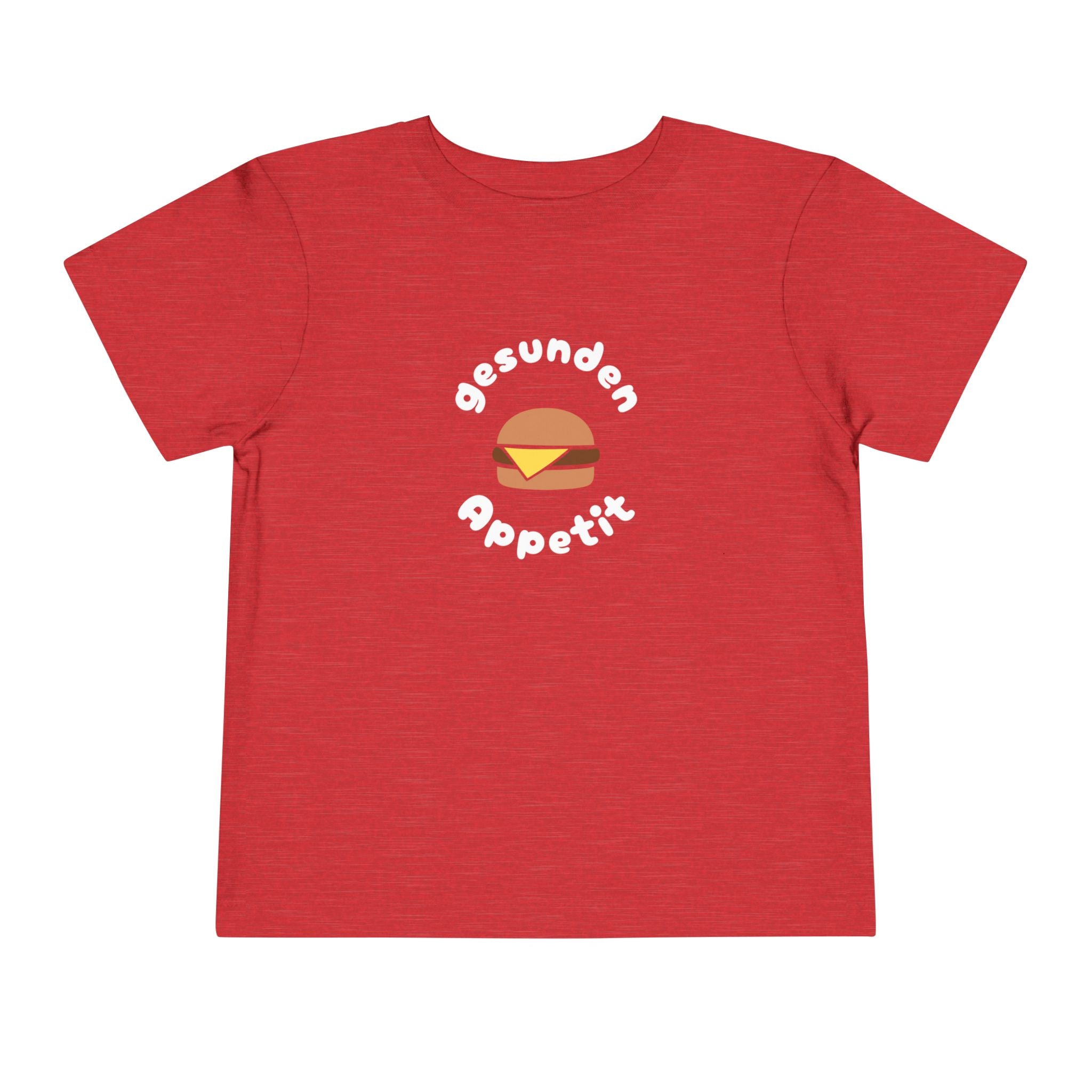 Gesunden Appetit Toddler Tee shirt with Cheeseburger