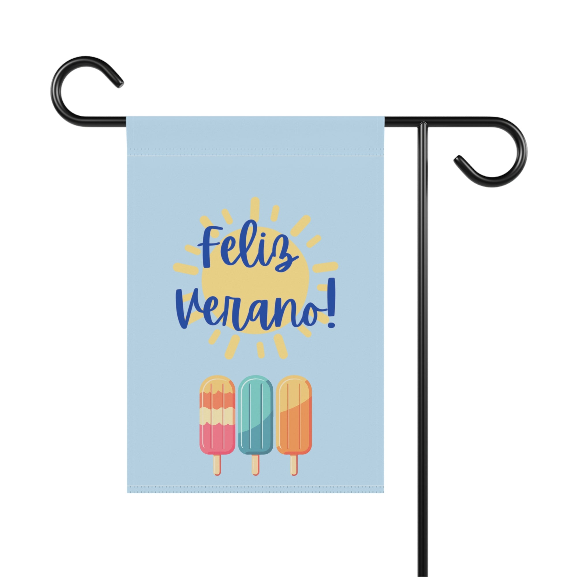 Feliz Verano Summer garden flag