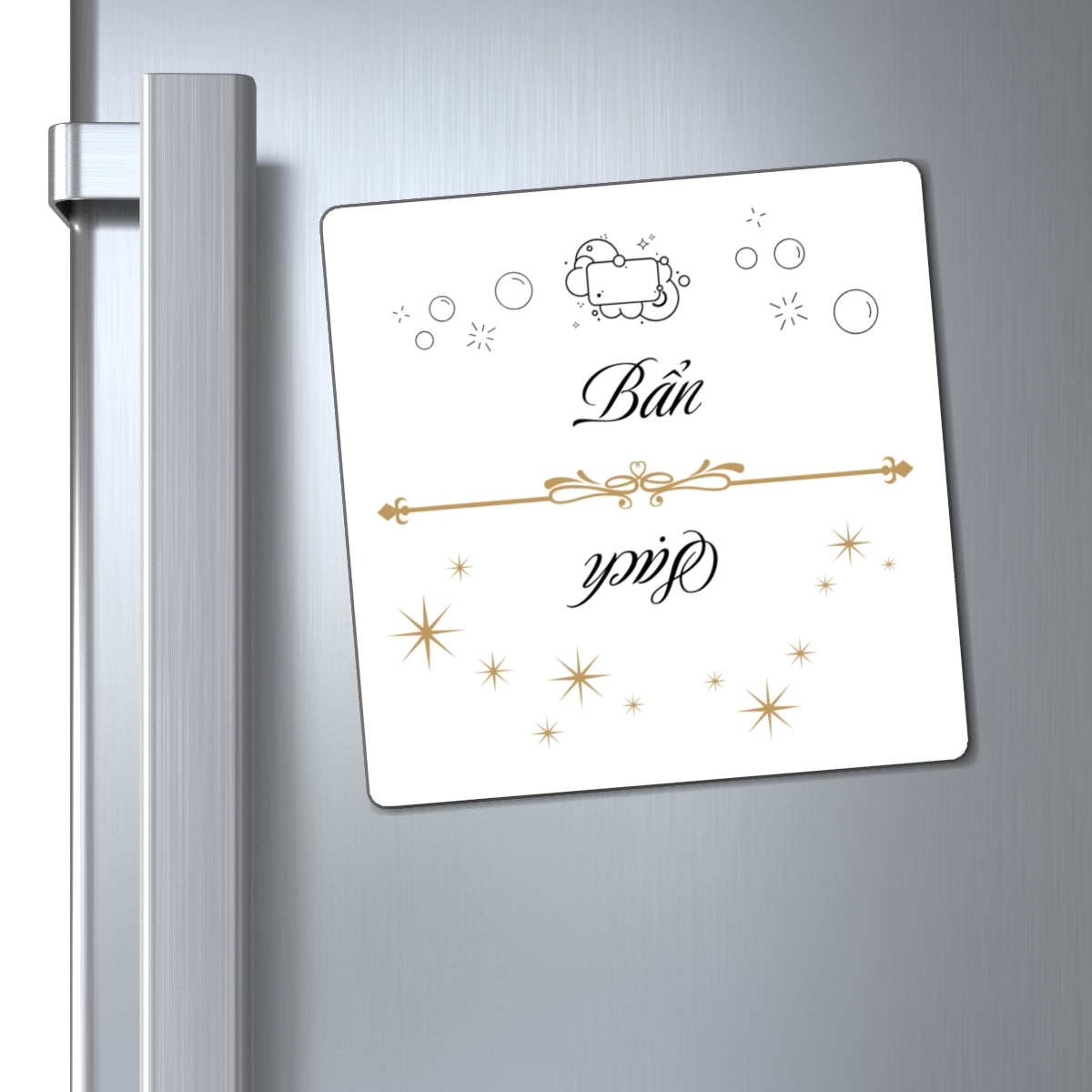 Sach Ban Vietnamese Dishwasher Magnet, Clean Dirty Indicator Magnet