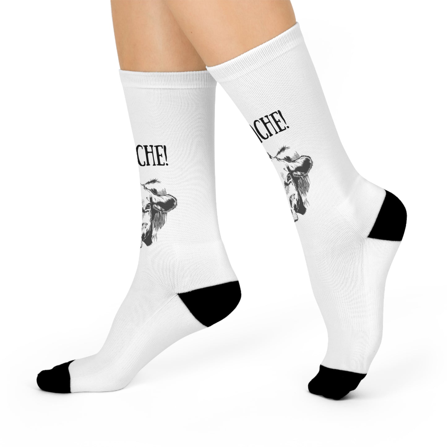 La vache! Socken mit französischer Kuh