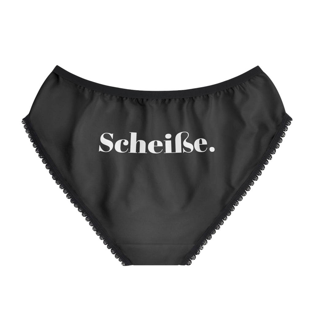 Scheiße German Bikini Underwear, Funny Women's Lingerie, European Style Panties, Unique Germany Gift, Novelty Undergarments, Retro Briefs