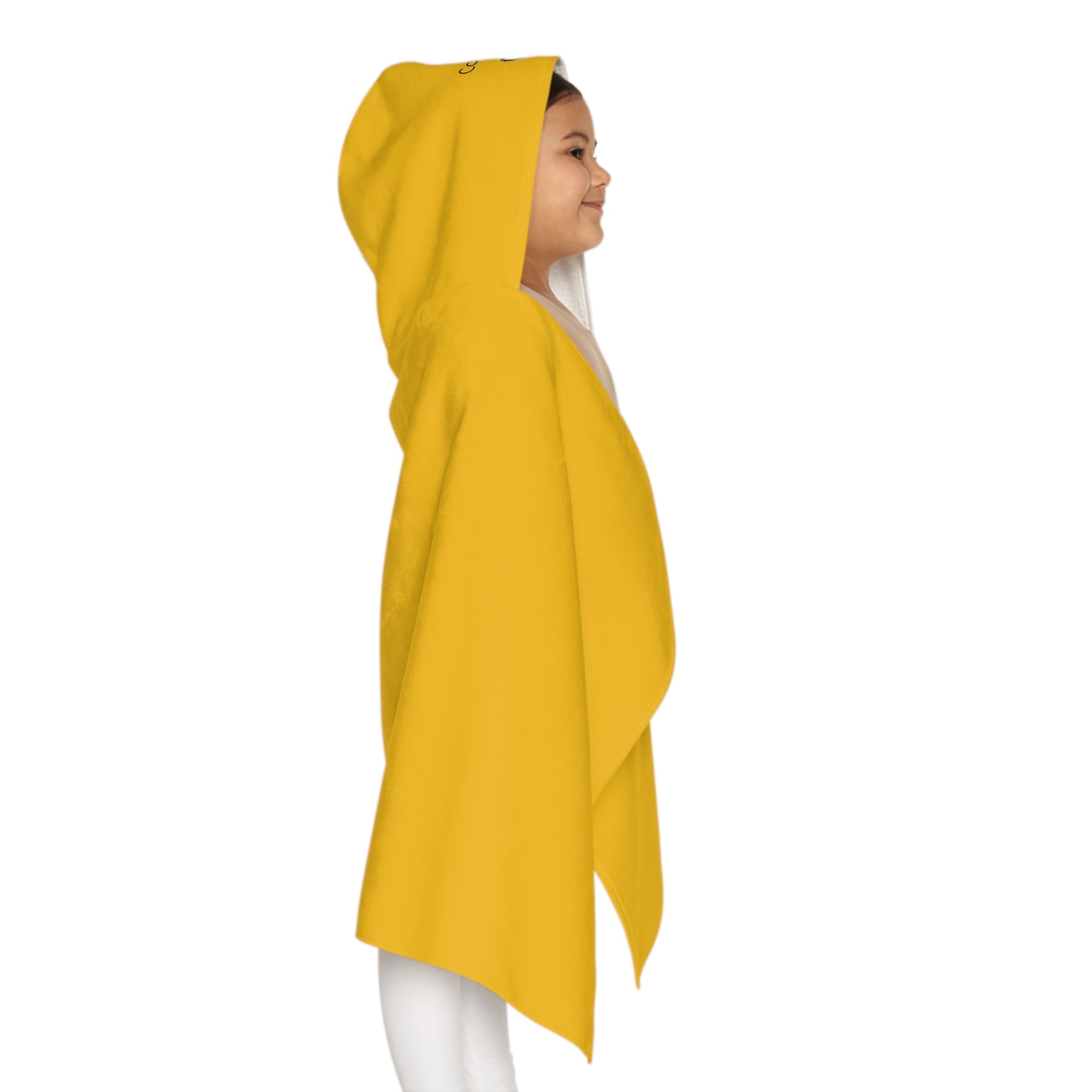 Kid's personalized ducky hooded bath towel