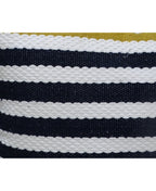 Striped Blue Decorative Outdoor Pillow 14"x20"