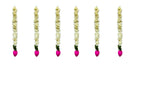 1.5 Feet Long Plastic Lotus Lari, Set of 6 Festive Decor La Vie Bien 1.5 Feet Long Plastic Lotus Lari, Set of 6