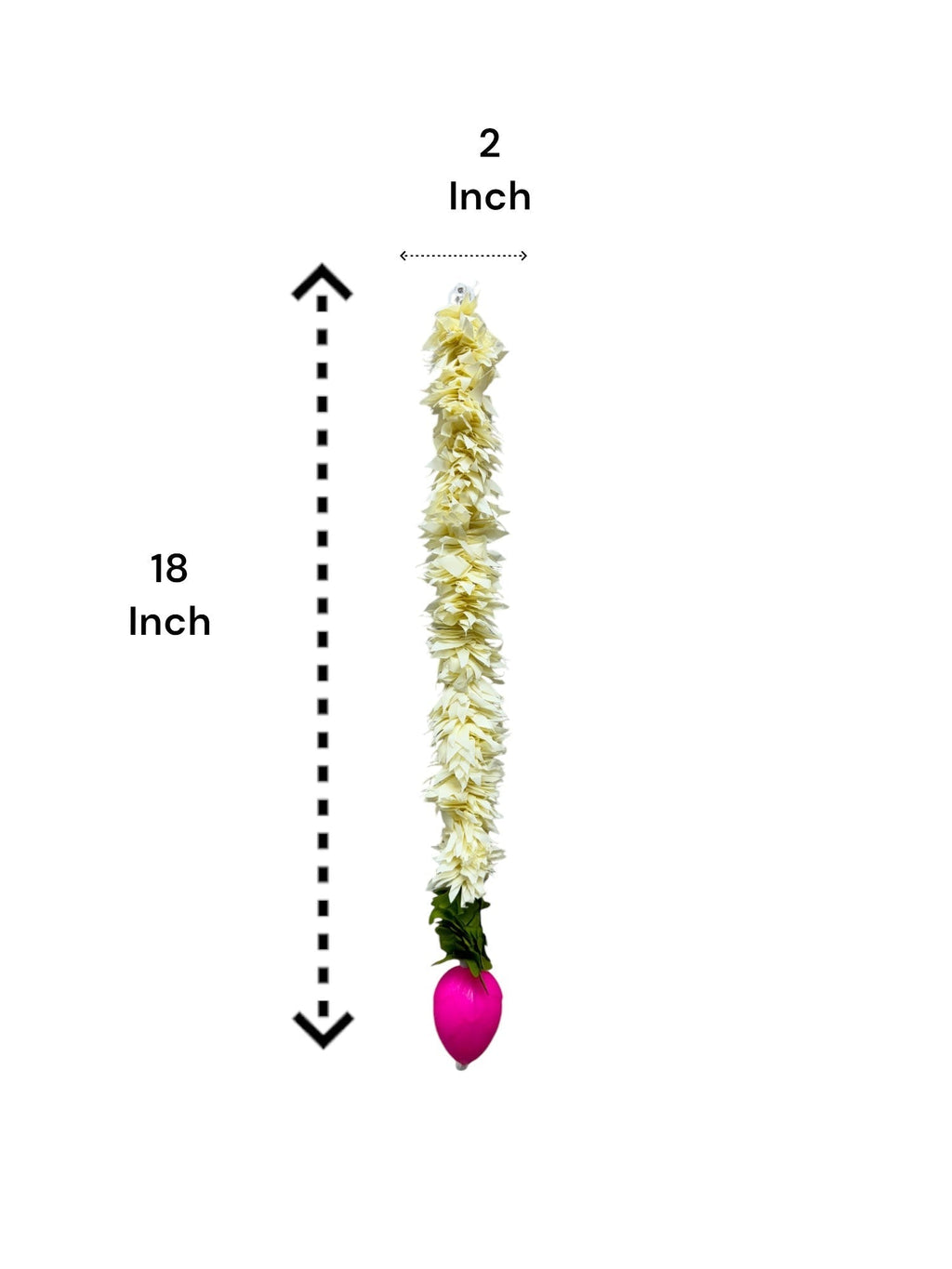 1.5 Feet Long Plastic Lotus Lari, Set of 6 Festive Decor La Vie Bien 1.5 Feet Long Plastic Lotus Lari, Set of 6
