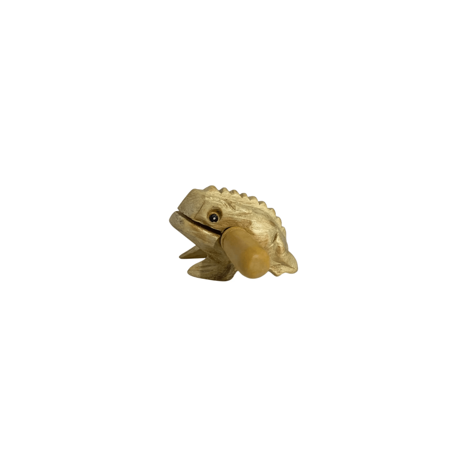 1.5" Wooden Musical Frog - Natural (Percussion Instrument) by Music Frog Co