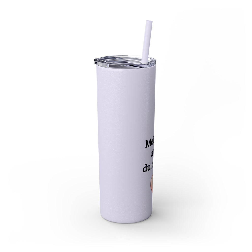 Meilleure amie du monde Skinny Tumbler with Straw, 20oz