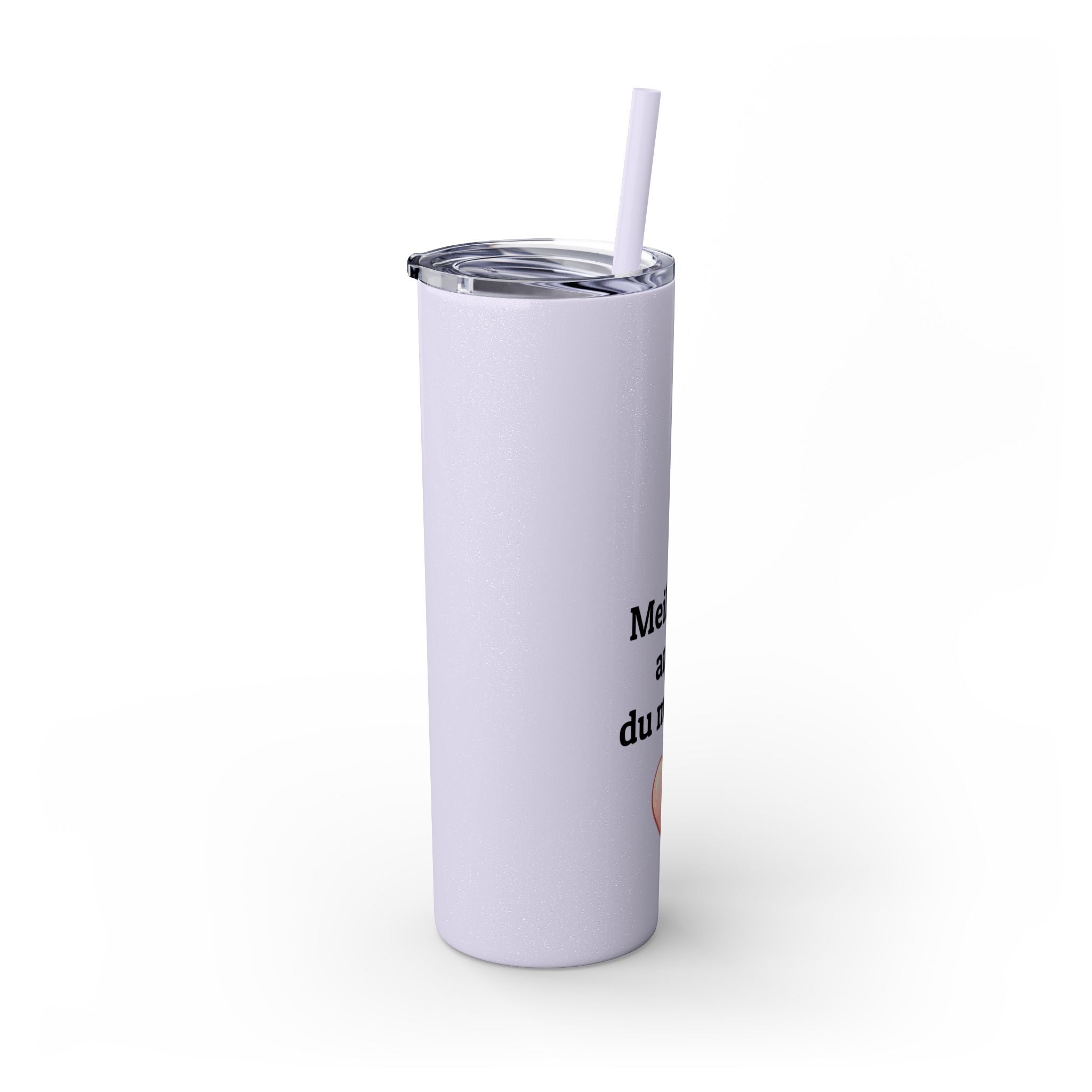 Meilleure amie du monde Skinny Tumbler with Straw, 20oz