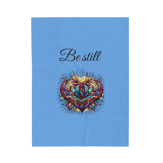Be Still velveteen plush blanket