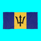Barbados Flag Beach Towel | Quality & Long Lasting - 2 Sizes | Bajan Pride | Gift for Bajans