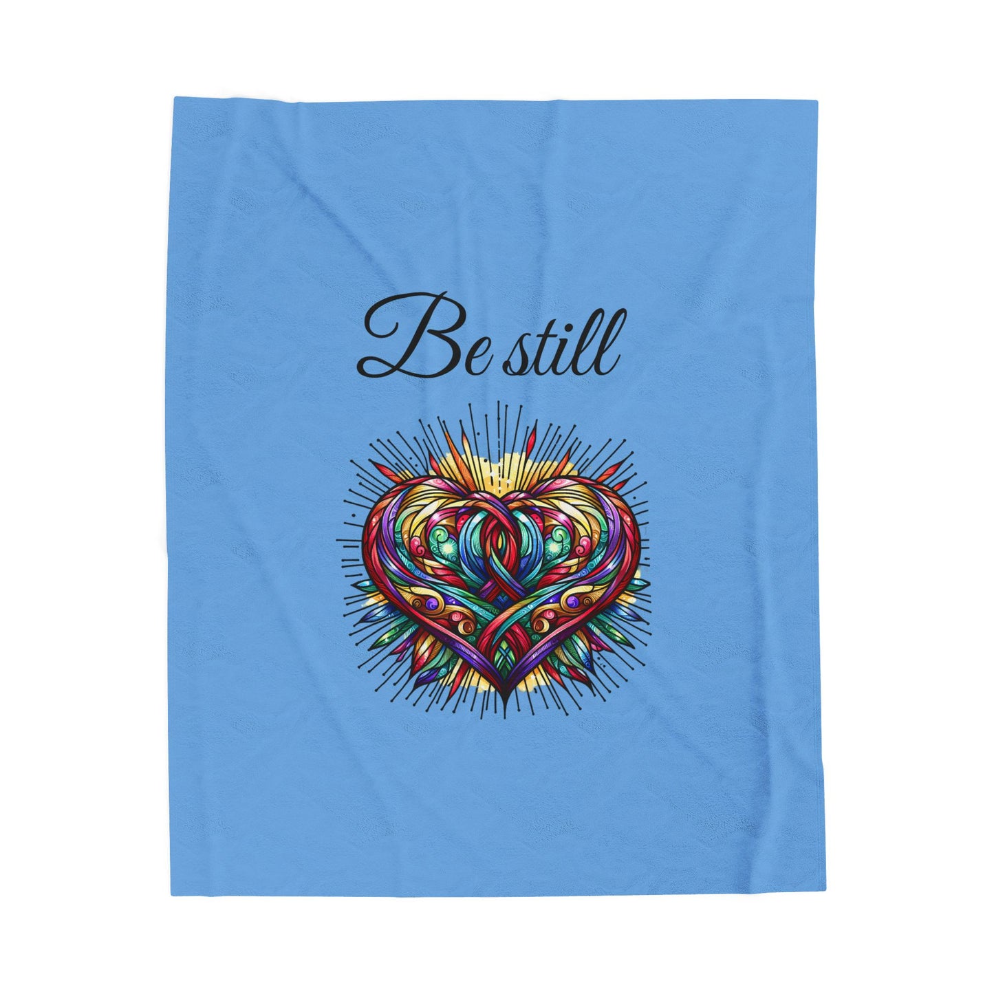 Be Still velveteen plush blanket