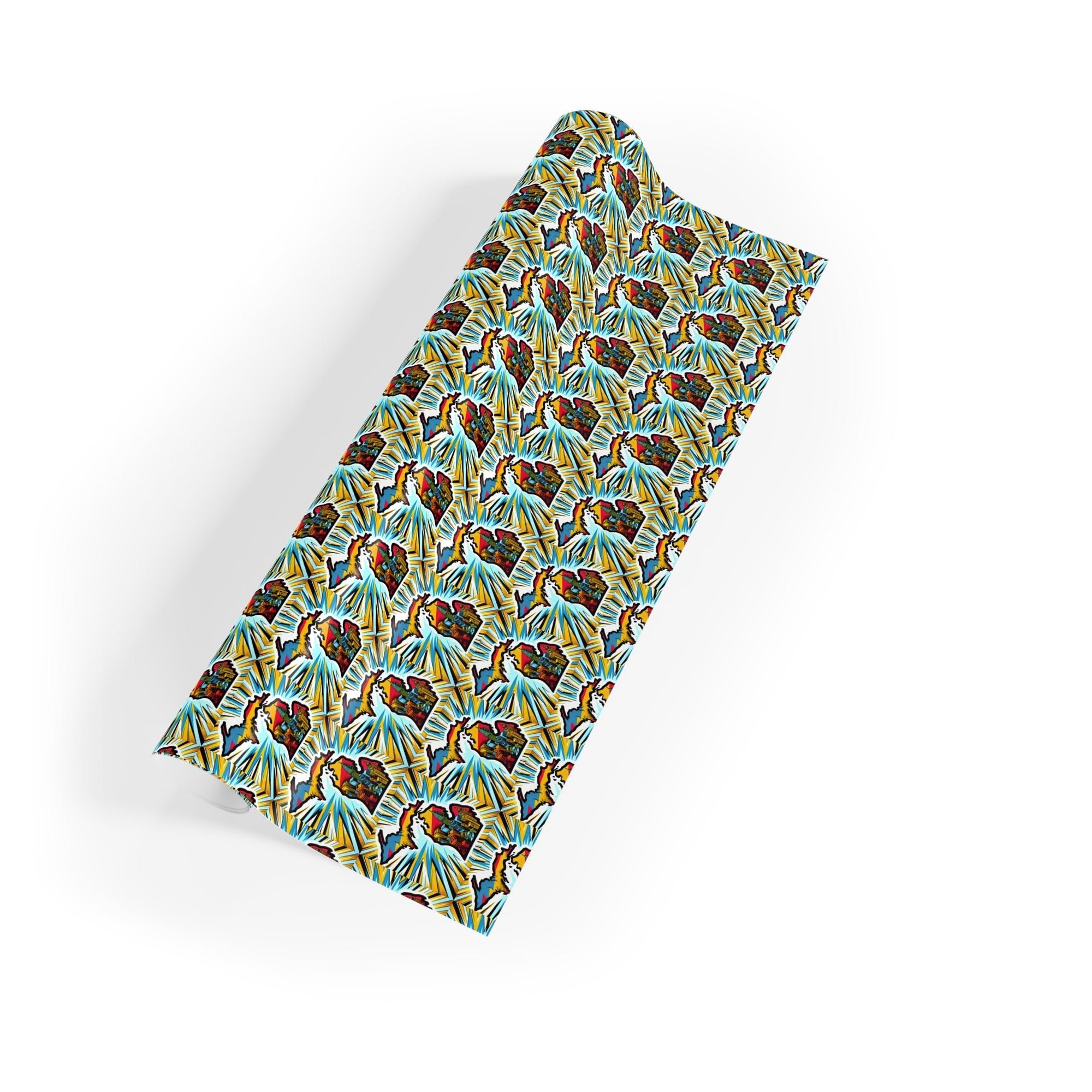 Michigan comic book style Wrapping Paper