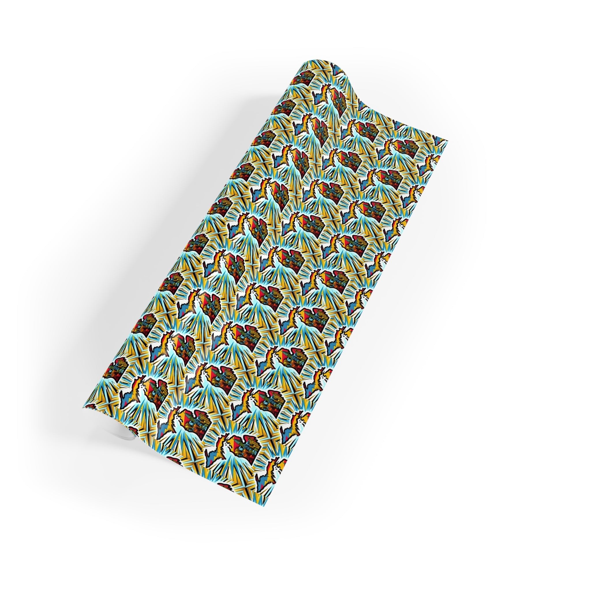 Michigan comic book style Wrapping Paper