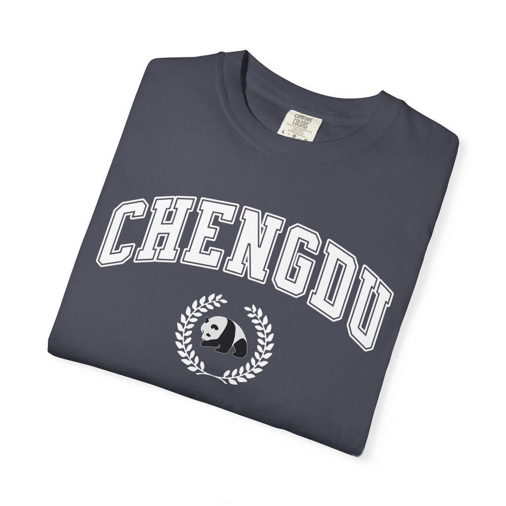 Chengdu Panda College-Style T-Shirt, Comfort Colors tee