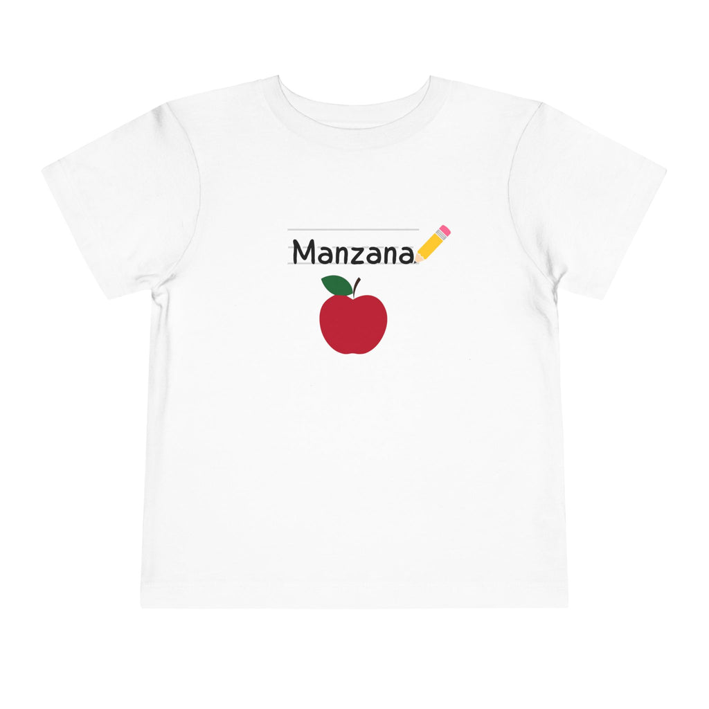 Manzana Apple and Pencil Toddler Tee Shirt
