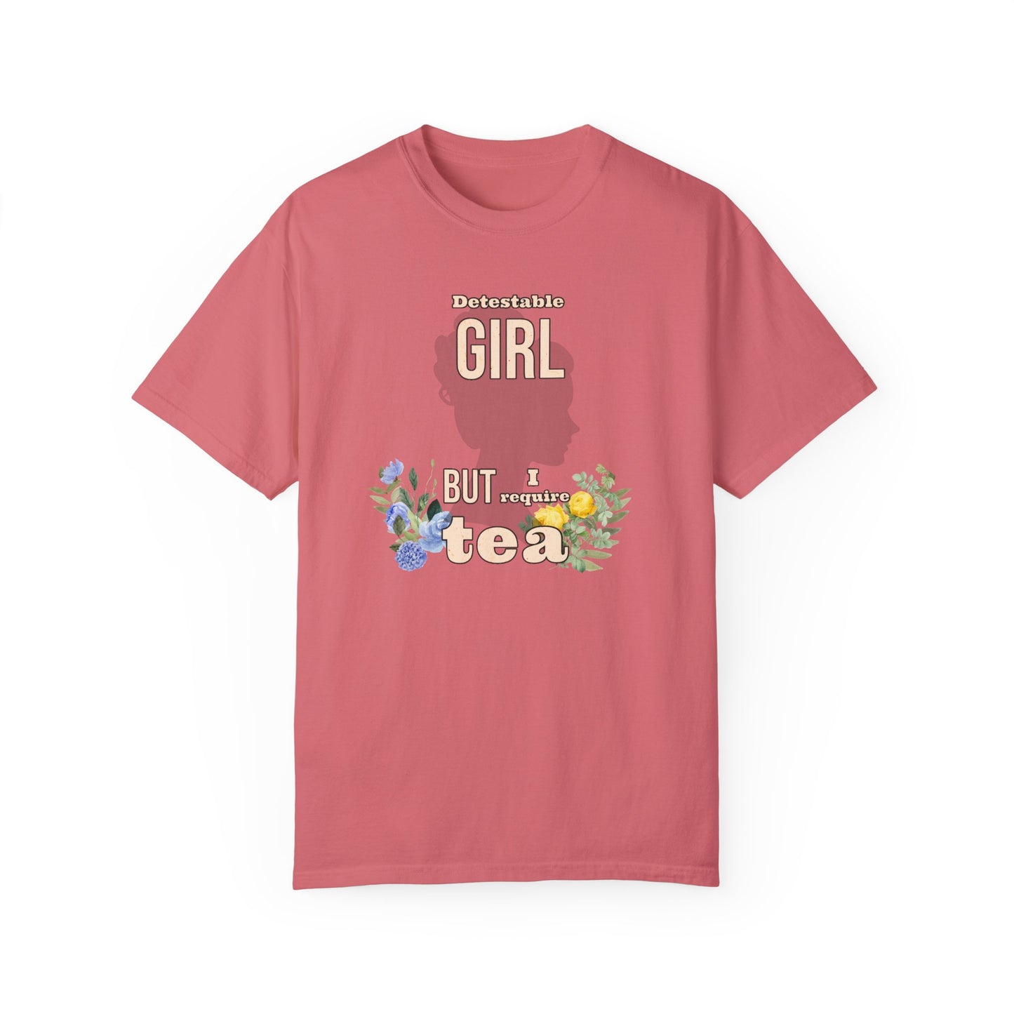 Detestable Girl but I require tea Oscar Wilde Quote T-Shirt, Importance of Being Earnest