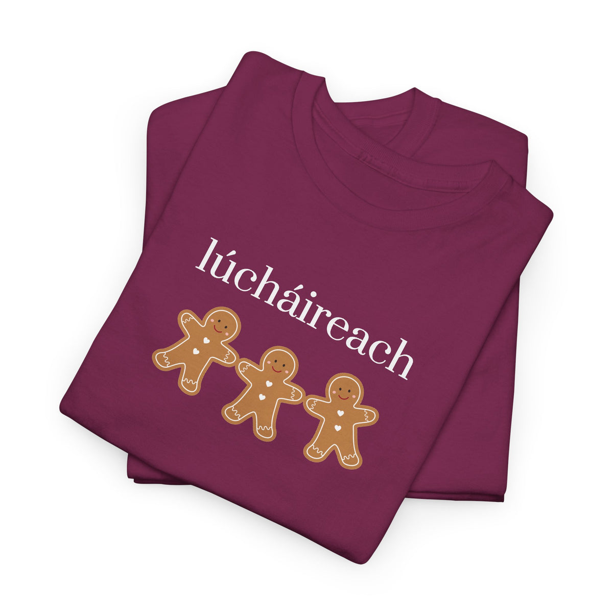 Irish Gingerbread Cookie Tee – “lúcháireach” cheerful Holiday Christmas Shirt