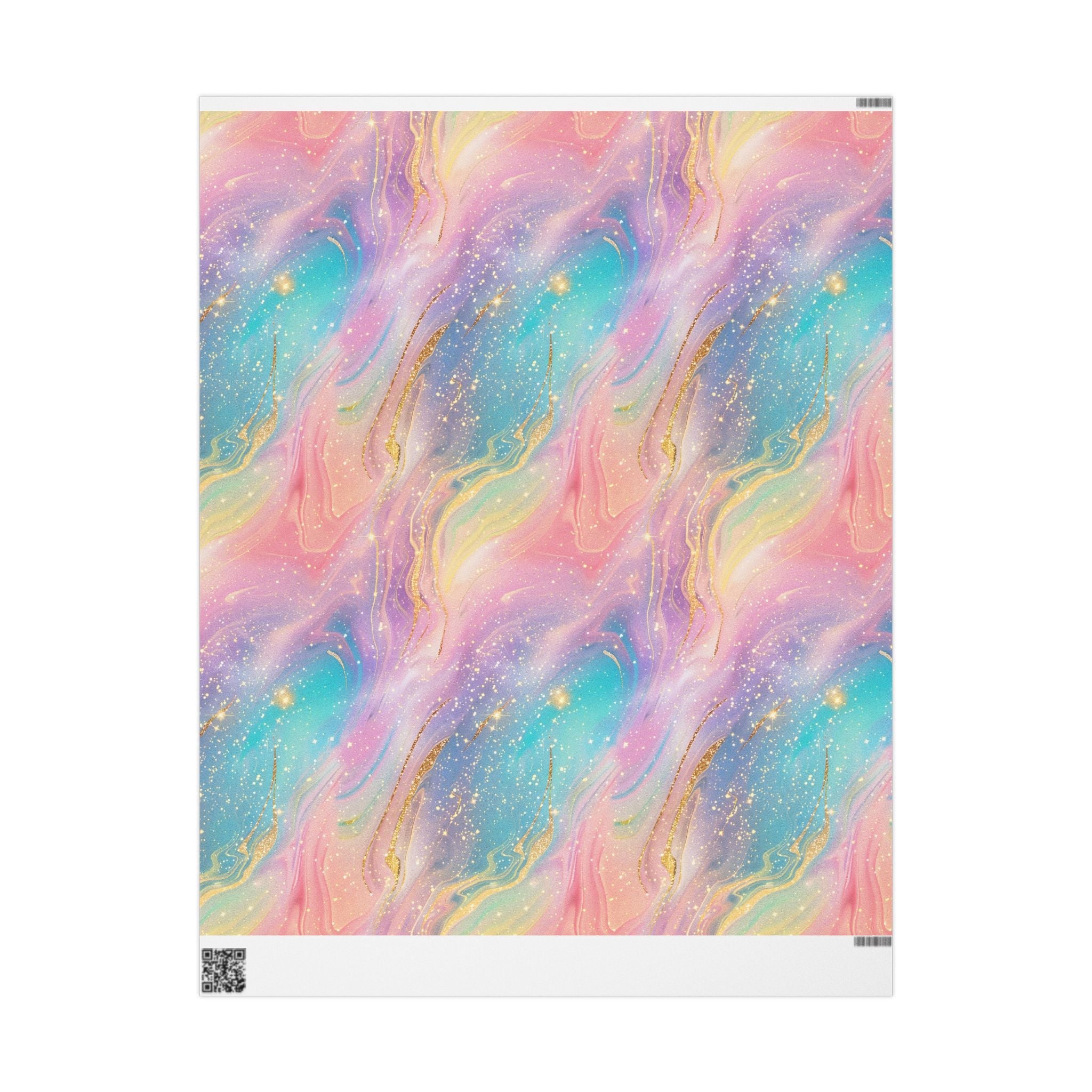 Bespattered Facade Pastel Dreams Wrapping Paper | Three Sizes | Glossy or Matte