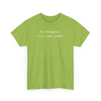 En français s'il vous plaît t-shirt, top for French teacher or French student, Francophone