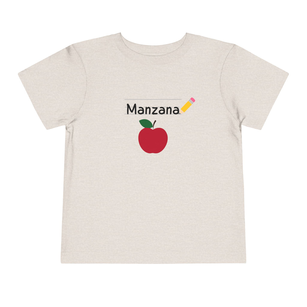 Manzana Apple and Pencil Toddler Tee Shirt