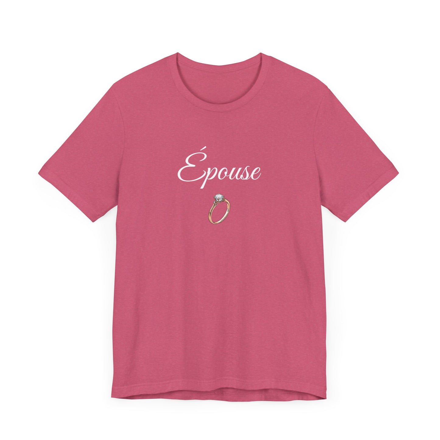 T-shirt de la mariée épousée