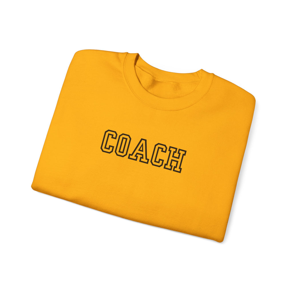 Coach Crewneck Sweatshirt Collegiate Lettering, warm Pullover