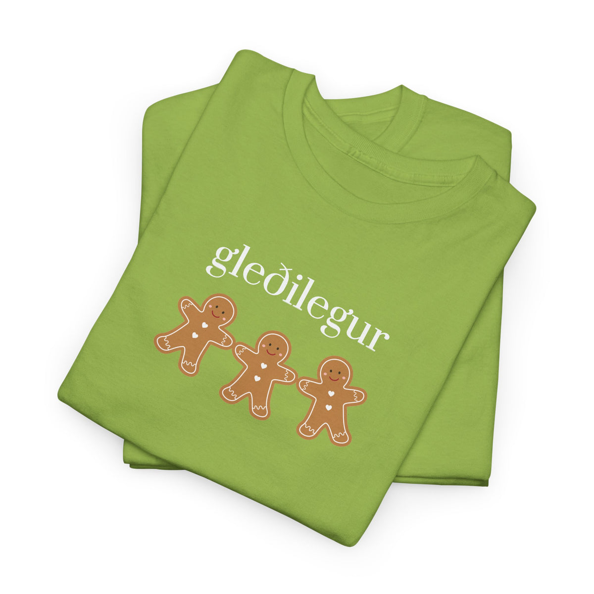 Icelandic joyful Christmas Gingerbread buddies adult T-Shirt