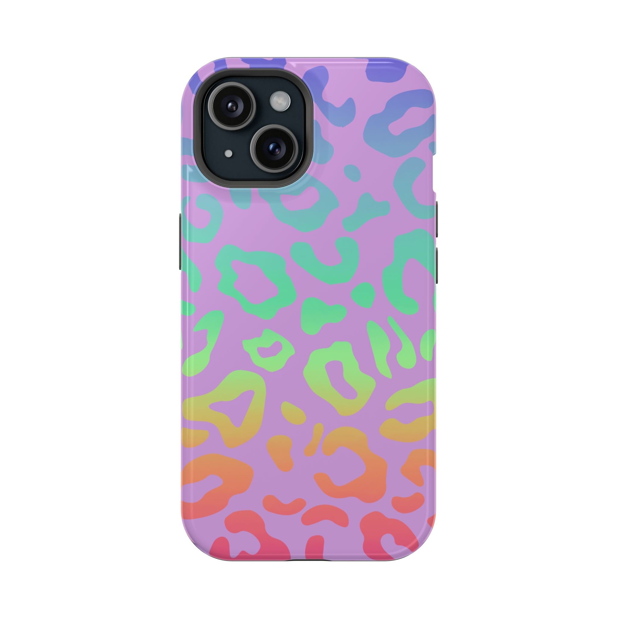 Bespattered Facade Rainbow Leopard Impact-Resistant Case