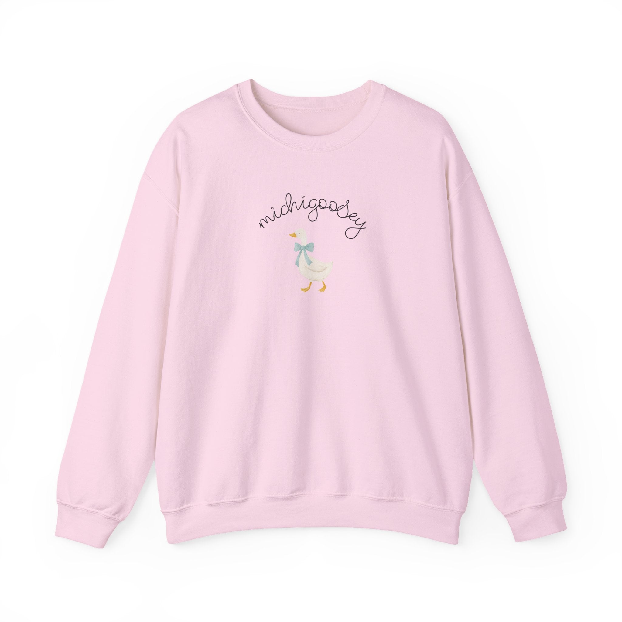 Michigoosey Goose Sweatshirt, Silly Goose Crewneck, Gander sweater, Michigan Wildlife Shirt, Novelty Animal Sweater