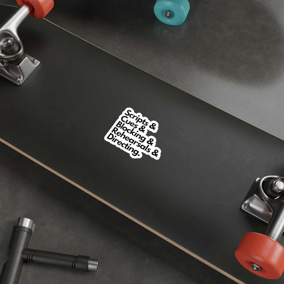 Theater Scripts & Cues Die-Cut Sticker