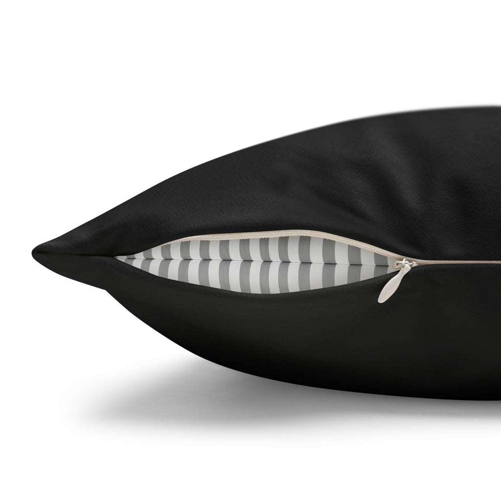 Auf Deutsch, bitte. Faux Suede Square Pillowcase — German Language Quote Decorative Pillow Cover